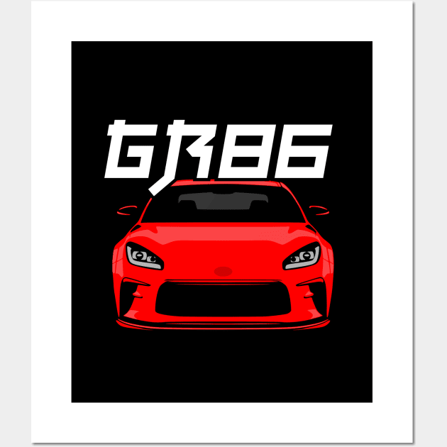 JDM Tuning & Drift Car GR86 Fan Wall Art by Automotive Apparel & Accessoires